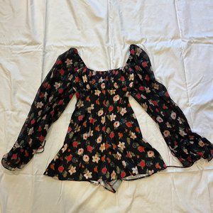 Urban Outfitters Flowered Romper